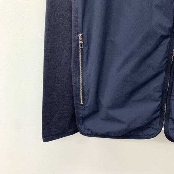 Louis Vuitton Mens Navy Patchwork Zip-Up Jacket L Size Lightweight Design With M - Picture 9 of 11